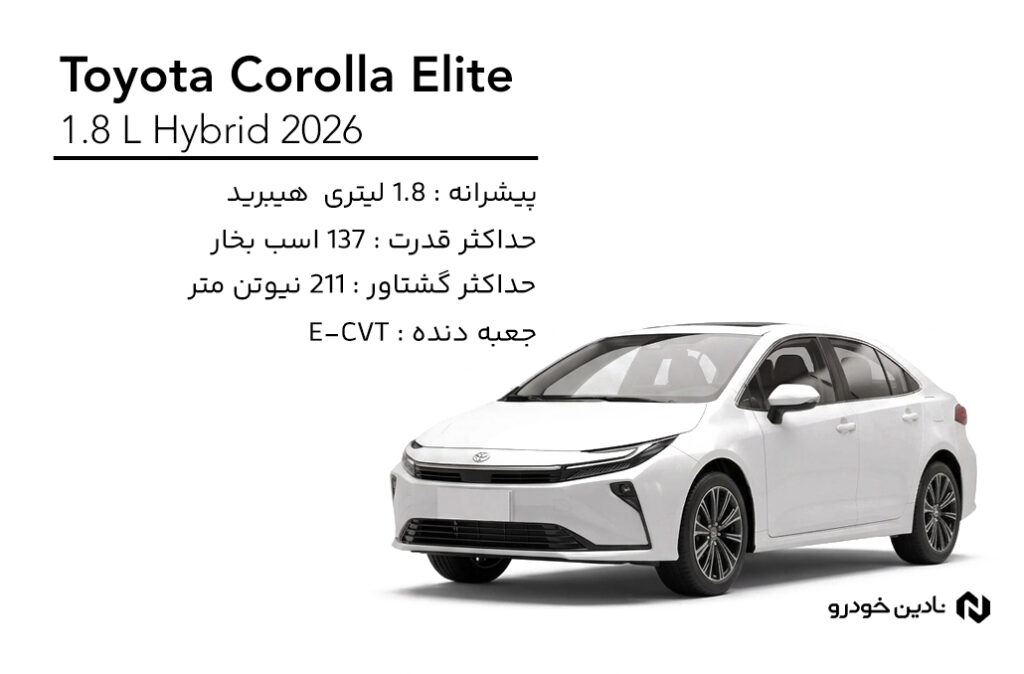 تویوتا کرولا الیت 2026